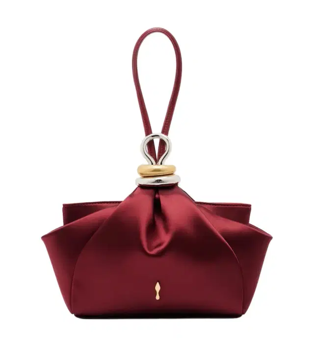 Christian Louboutin Sabrina Small satin top-handle bag