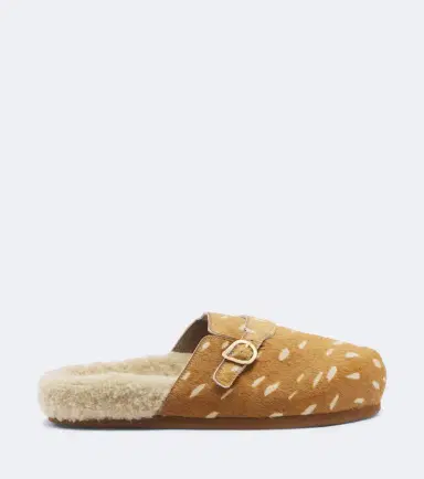 Ancient Greek Sandals Vasilitsa shearling-trimmed calf hair clogs | Thumbnail 4 Ancient Greek Sandals Vasilitsa shearling-trimmed calf hair clogs | Thumbnail 4