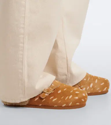 Ancient Greek Sandals Vasilitsa shearling-trimmed calf hair clogs | Thumbnail 5 Ancient Greek Sandals Vasilitsa shearling-trimmed calf hair clogs | Thumbnail 5
