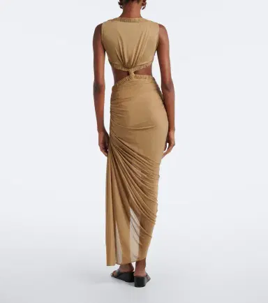 Christopher Esber Theia cutout draped asymmetric midi dress | Thumbnail 3 Christopher Esber Theia cutout draped asymmetric midi dress | Thumbnail 3