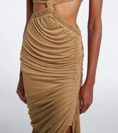 Christopher Esber Theia cutout draped asymmetric midi dress | Thumbnail 4 Christopher Esber Theia cutout draped asymmetric midi dress | Thumbnail 4