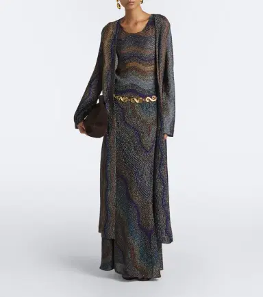 Missoni Knitted lamé maxi skirt | Thumbnail 6