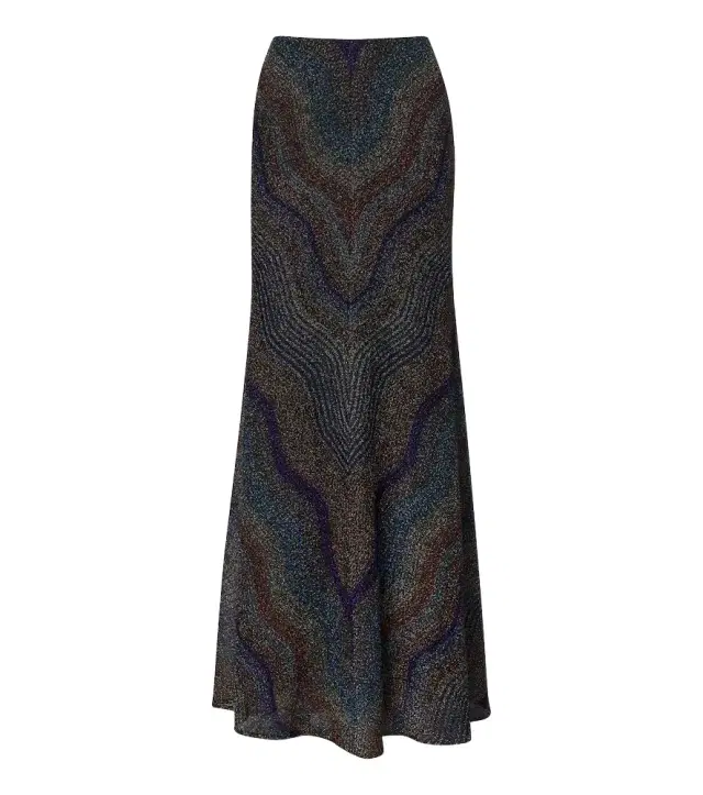 Missoni Knitted lamé maxi skirt