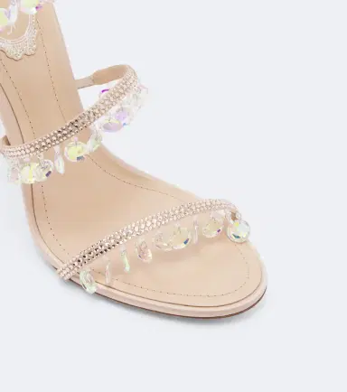 René Caovilla Chandelier embellished satin sandals | Thumbnail 3
