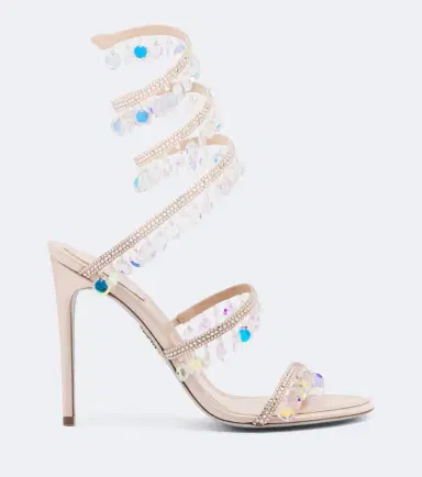 René Caovilla Chandelier embellished satin sandals | Thumbnail 4