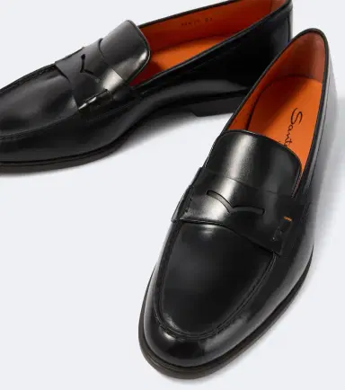 Santoni Milo leather penny loafers | Thumbnail 4