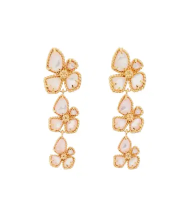 Zimmermann Bloom mother-of-pearl gold-plated drop earrings | Thumbnail 1