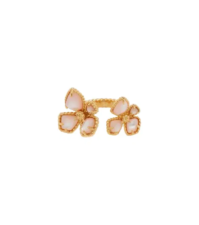 Zimmermann Bloom Toi Et Moi mother-of-pearl gold-plated ring