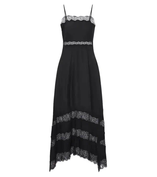 Ulla Johnson Coco lace-trimmed silk twill midi dress