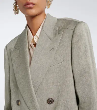Dries Van Noten Embroidered linen and cotton-blend blazer | Thumbnail 3