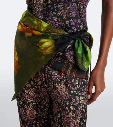 Dries Van Noten Floral silk halterneck top | Thumbnail 6