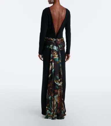 Dries Van Noten Paneled draped gown | Thumbnail 6