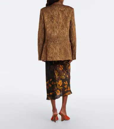 Dries Van Noten Floral silk satin slip skirt | Thumbnail 5