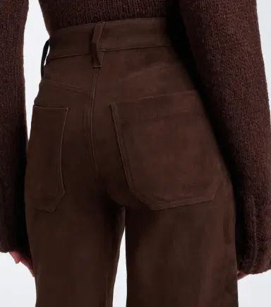 Frame Le Slim Palazzo suede wide-leg pants | Thumbnail 2