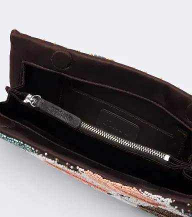 Staud Muse Small beaded satin clutch | Thumbnail 2