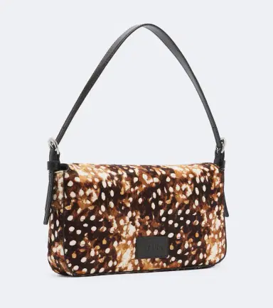 Staud Animal-printed calf hair shoulder bag | Thumbnail 2