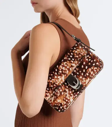 Staud Animal-printed calf hair shoulder bag | Thumbnail 4