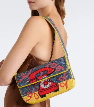 Staud Tommy Small beaded shoulder bag | Thumbnail 5