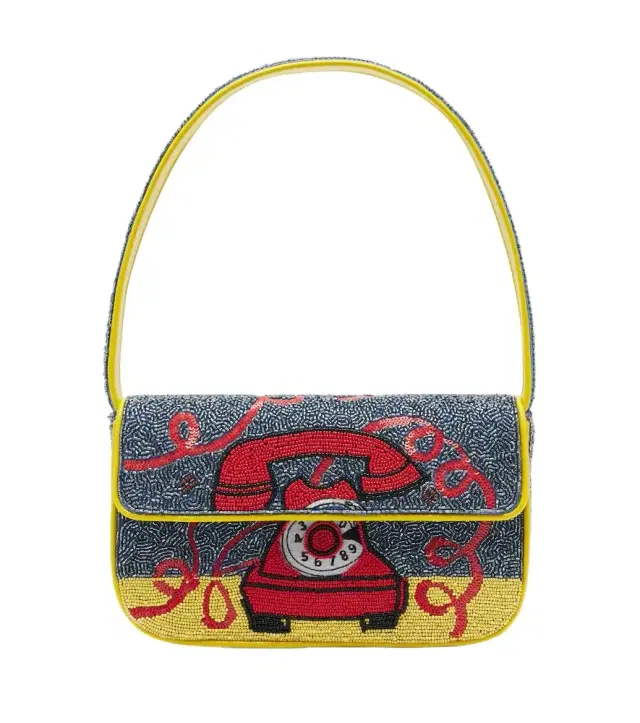 Staud Tommy Small beaded shoulder bag