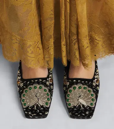 Zimmermann Atelier embellished velvet wedge mules | Thumbnail 6 Zimmermann Atelier embellished velvet wedge mules | Thumbnail 6