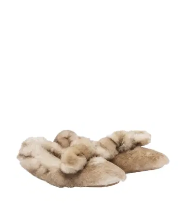 Zimmermann Carousel shearling ballet flats | Thumbnail 1 Zimmermann Carousel shearling ballet flats | Thumbnail 1