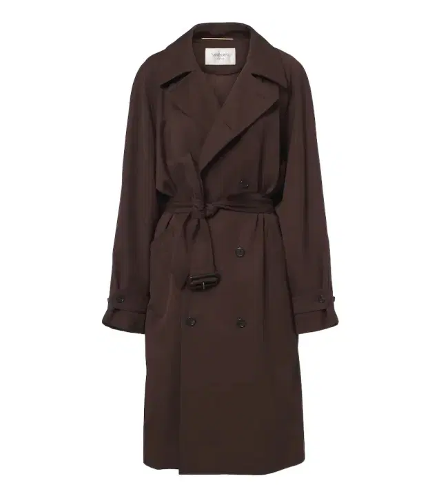 Saint Laurent Double-breasted wool trench coat