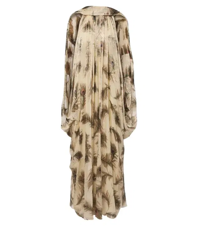 Zimmermann Ascent Burnout printed silk halterneck gown