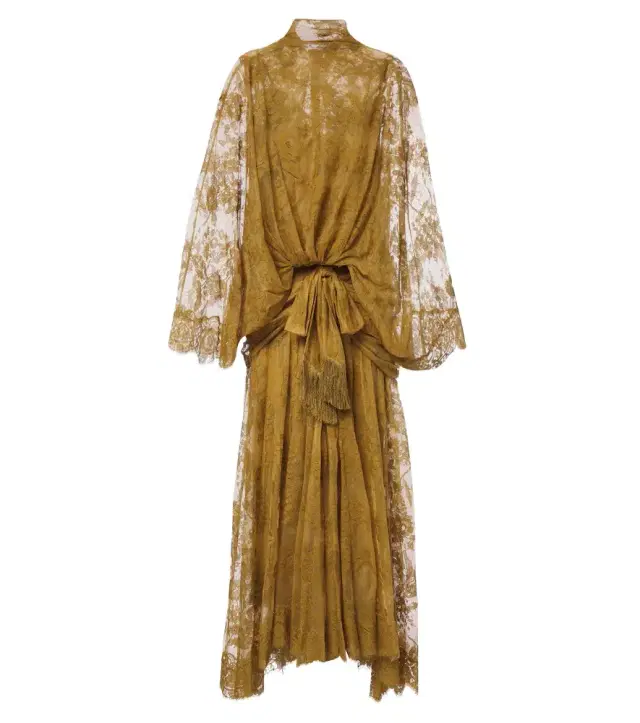 Zimmermann Ascent draped lace gown