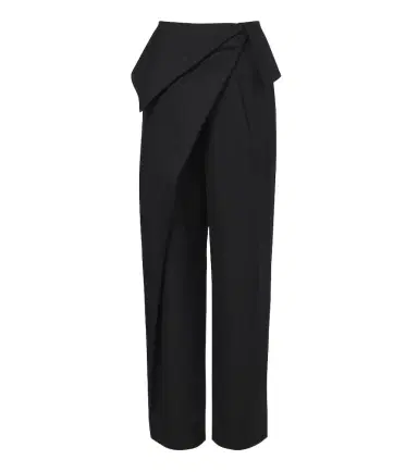 Loewe Draped wool wide-leg pants | Thumbnail 1 Loewe Draped wool wide-leg pants | Thumbnail 1