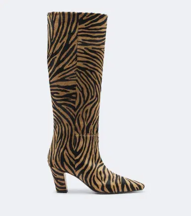 aeyde Silva zebra-print calf hair knee-high boots | Thumbnail 3