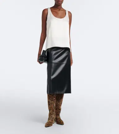aeyde Silva zebra-print calf hair knee-high boots | Thumbnail 6