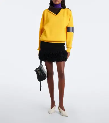 Loewe Fringed wool-blend miniskirt | Thumbnail 2 Loewe Fringed wool-blend miniskirt | Thumbnail 2
