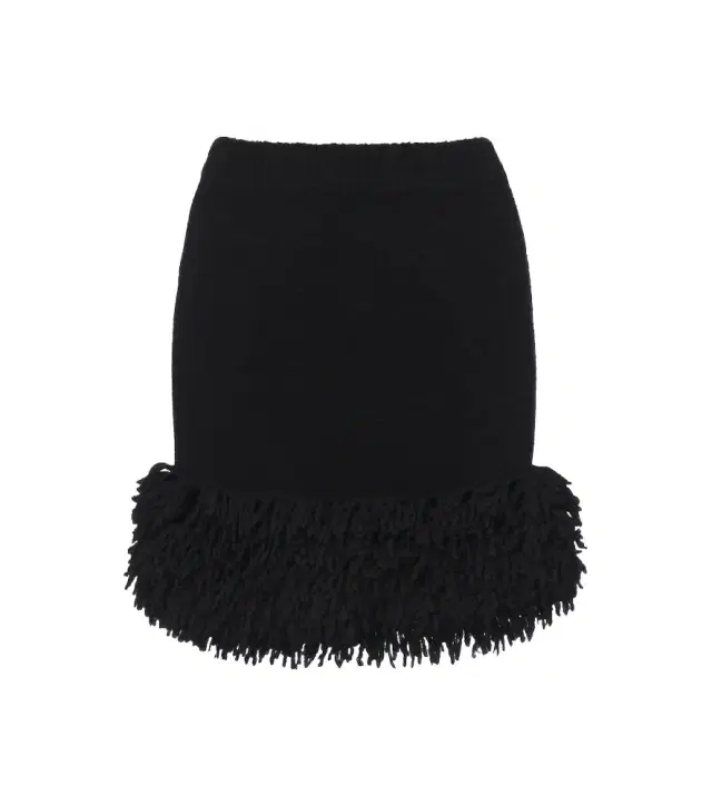 Loewe Fringed wool-blend miniskirt