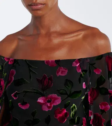 Rodarte Caped floral devoré velvet gown | Thumbnail 5 Rodarte Caped floral devoré velvet gown | Thumbnail 5