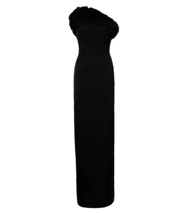 David Koma Strapless bustier gown