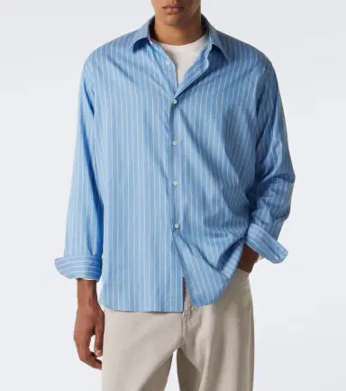 Auralee Striped cotton and silk shirt | Thumbnail 5