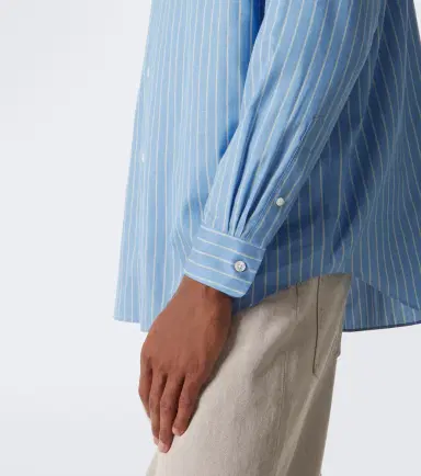 Auralee Striped cotton and silk shirt | Thumbnail 7
