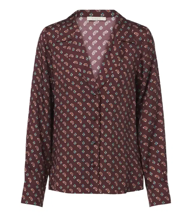 DÔEN Dôen Rania paisley silk-blend blouse