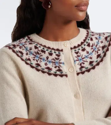 DÔEN Dôen Olympe Fair Isle cashmere cardigan | Thumbnail 3 DÔEN Dôen Olympe Fair Isle cashmere cardigan | Thumbnail 3
