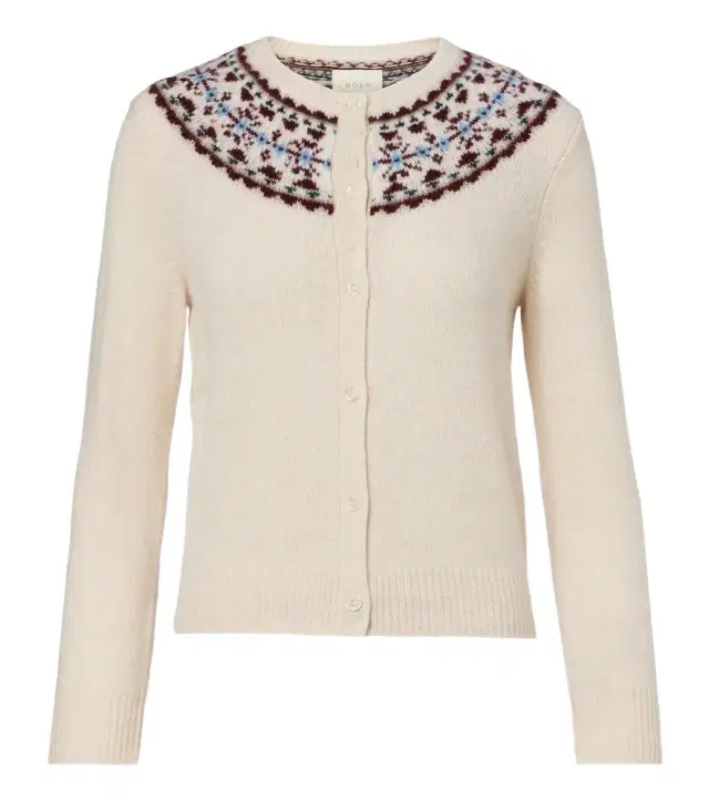 DÔEN Dôen Olympe Fair Isle cashmere cardigan
