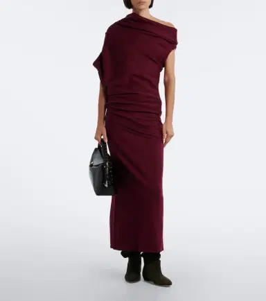 Staud Mabel asymmetric draped wool top | Thumbnail 6