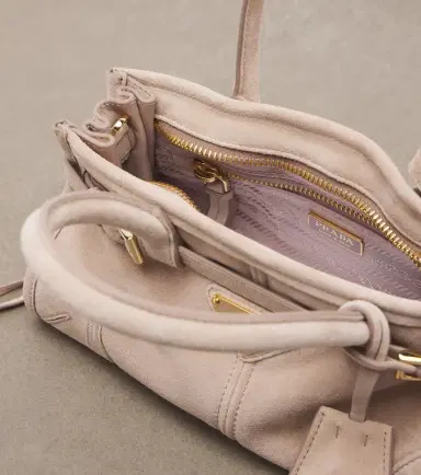 Prada Bonnie Mini suede top-handle bag | Thumbnail 2 Prada Bonnie Mini suede top-handle bag | Thumbnail 2