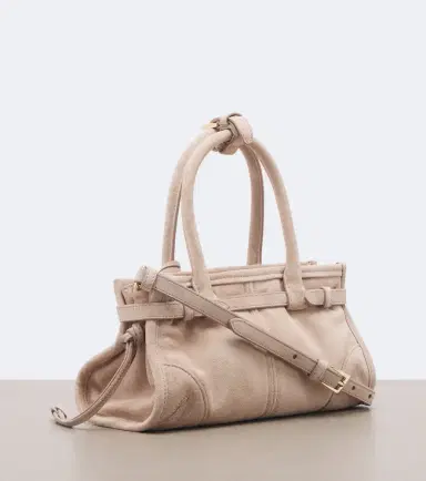 Prada Bonnie Mini suede top-handle bag | Thumbnail 3 Prada Bonnie Mini suede top-handle bag | Thumbnail 3