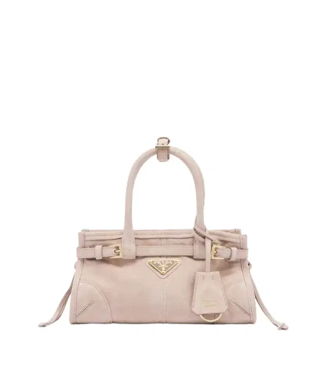 Prada Bonnie Mini suede top-handle bag