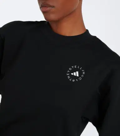 adidas by Stella McCartney Logo cotton jersey sweatshirt | Thumbnail 4 adidas by Stella McCartney Logo cotton jersey sweatshirt | Thumbnail 4