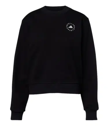 adidas by Stella McCartney Logo cotton jersey sweatshirt | Thumbnail 1 adidas by Stella McCartney Logo cotton jersey sweatshirt | Thumbnail 1