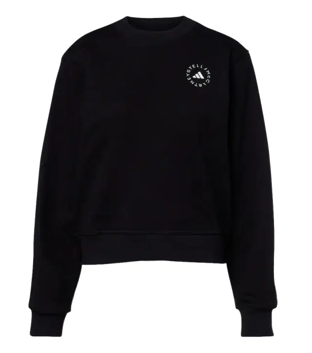 adidas by Stella McCartney Logo cotton jersey sweatshirt