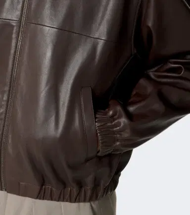 Saint Laurent Leather blouson jacket | Thumbnail 3 Saint Laurent Leather blouson jacket | Thumbnail 3