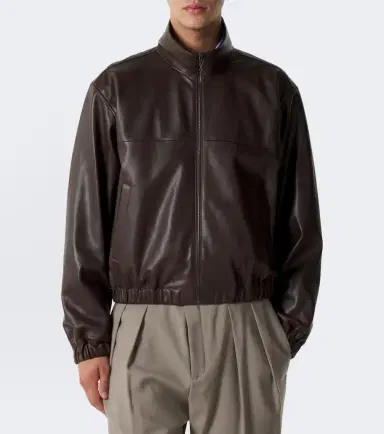 Saint Laurent Leather blouson jacket | Thumbnail 5 Saint Laurent Leather blouson jacket | Thumbnail 5