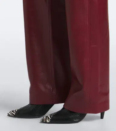 Isabel Marant Valka leather straight pants | Thumbnail 3 Isabel Marant Valka leather straight pants | Thumbnail 3